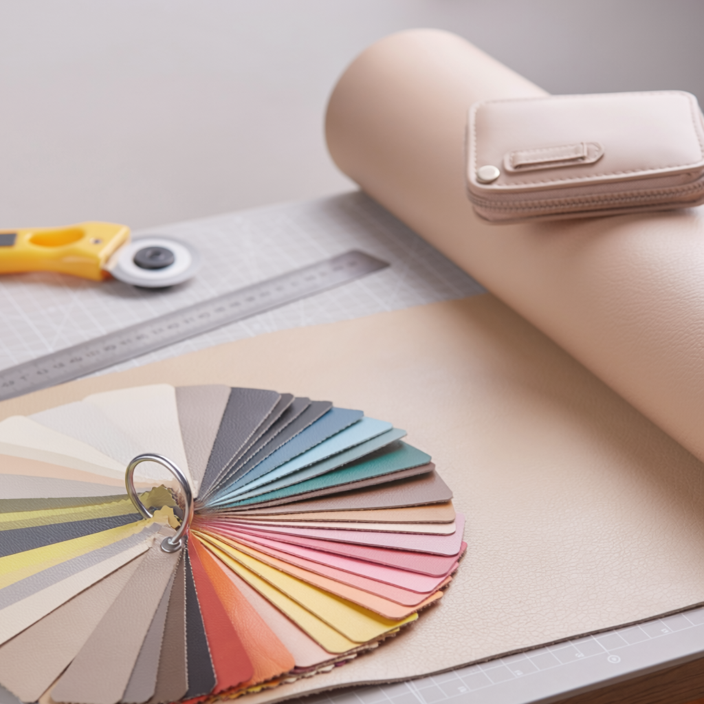 High-quality Faux Leather by the Meter: Explore our wide range of colors and weather-resistant outdoor fabrics. Faux leather color swatch for upholstery projects. Easy to clean, durable and perfect for hospitality furniture.