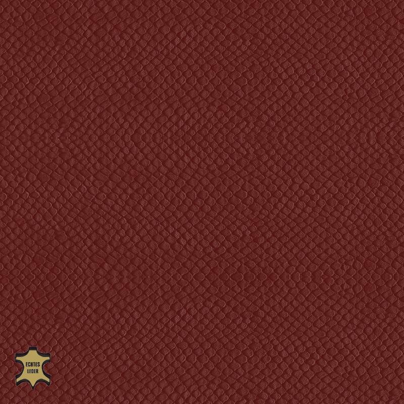 Design-Leder | Schlangenoptik (Lederprägung Snake) vermillion