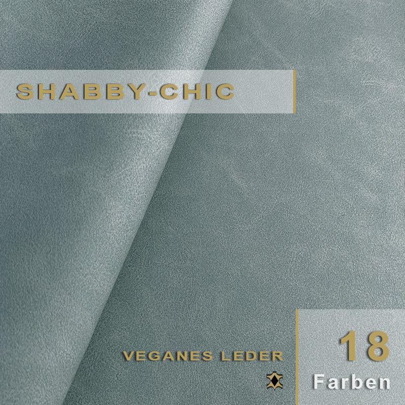 Shabby-Chic Lederimitat – Vegane Qualität mit charaktervoller Ausstrahlung. Veganes Lederimitat im Vintage-Look für nachhaltige Möbel-Restaurationen und individuelle Upcycling-Ideen im angesagten Shabby-Chic.