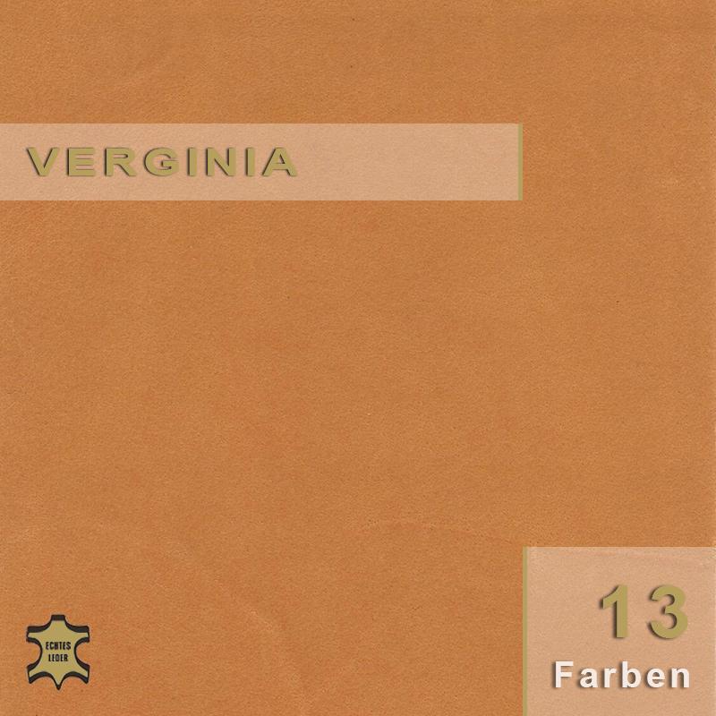 Verginia Leder mit charakteristischem Pull-up-Effekt für lebendige Oberflächen und Möbel im authentischen Retro-Design.