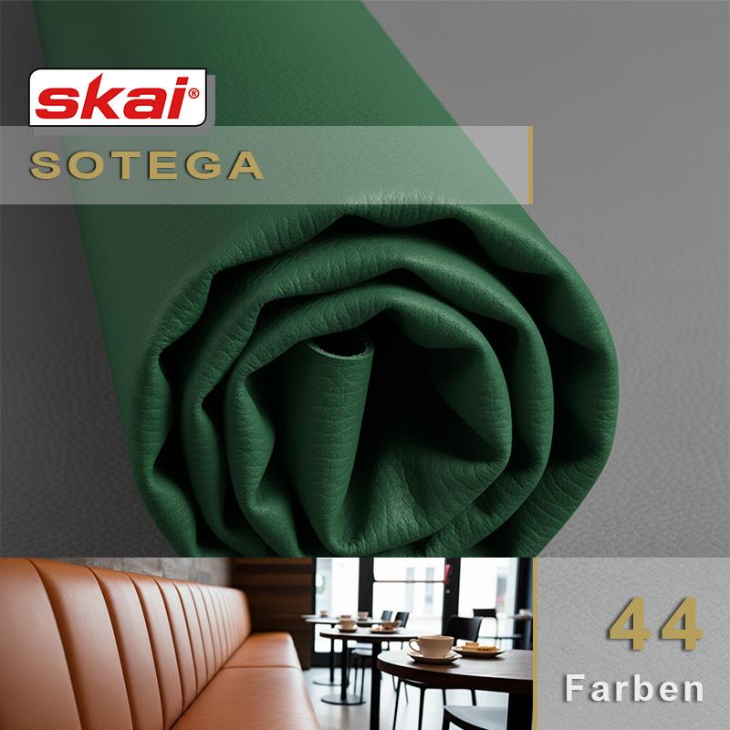 skai Sotega – Klassisches Lederimitat für hochwertige Tapezierarbeiten. Premium Lederimitat skai Sotega mit weichem Griff für exklusive Innenausstattungen und anspruchsvolle Polsterungen im Wohnbereich.