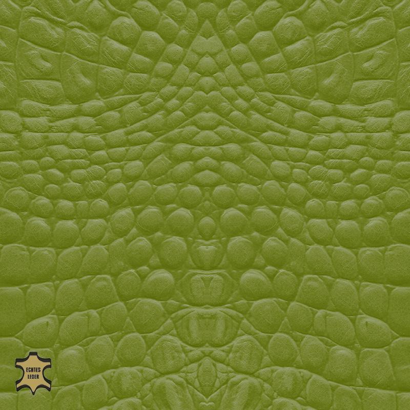 Design-Leder | Cayman Optik (Lederprägung Cayman Two) may green