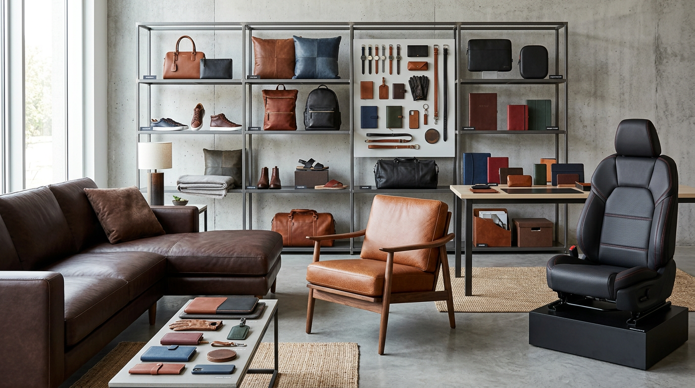 Die Faszination Leder & große Auswahl: Entdecken Sie nachhaltige Lederprodukte und Slow Fashion Qualität in DE. Faszination Leder: Große Auswahl an nachhaltigen Lederprodukten wie Sofas, Taschen und Autositzen in Deutschland.