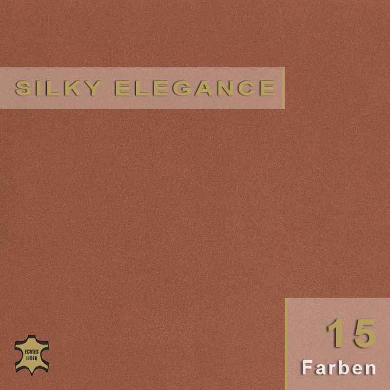 Luxuriöses Silky Elegance Nappaleder mit seidigem Glanz für feinste Polsterungen und exklusive Lederwaren.