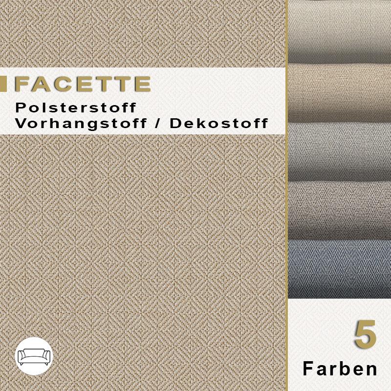Facette | Polsterstoff travertin