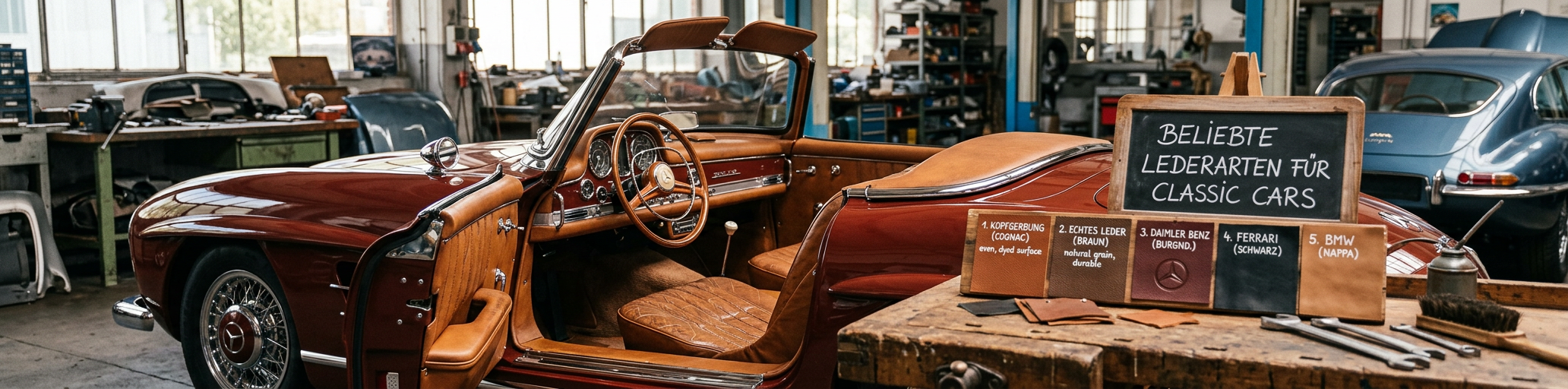 Beliebte Lederarten für Classic Cars: Hochwertiges Oldtimerleder mit Kopfgerbung für authentische Oldtimer-Sitze. Frau auf Sofa mit Lederarten für Classic Cars wie BMW und Audi – Kopfgerbung & echtes Leder für Oldtimer.