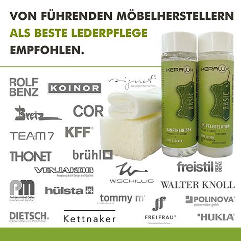 KERALUX® Lederpflege Set A | Anilin-Leder