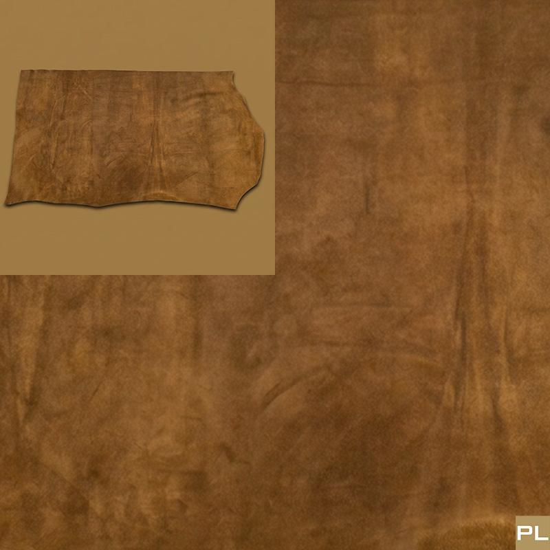 High End Velourleder in der Farbe chestnut-braun, Reststück, ca.1 m²