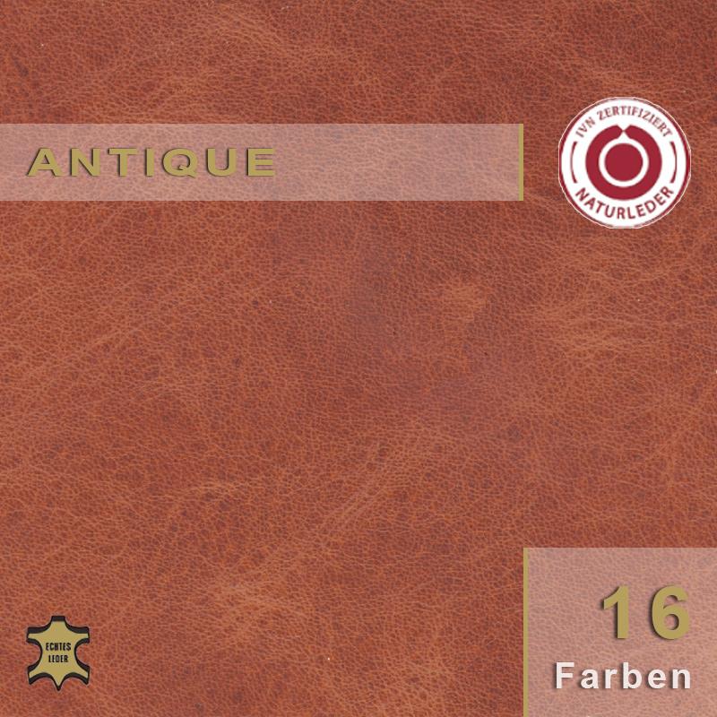 Klassisches Antique Echtleder mit natürlicher Patina für hochwertige Polstermöbel und zeitlose Vintage-Designs online kaufen.